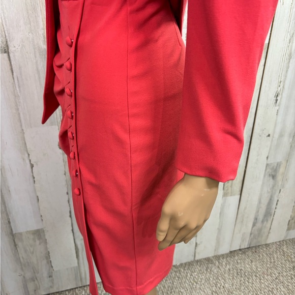 New York & Company Accent Pink Tailored Blazer Skirt Suit - Picture 6 of 16